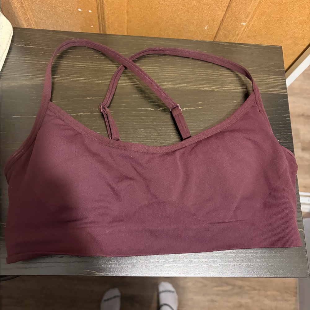 Fabletics Plum Sports Bra